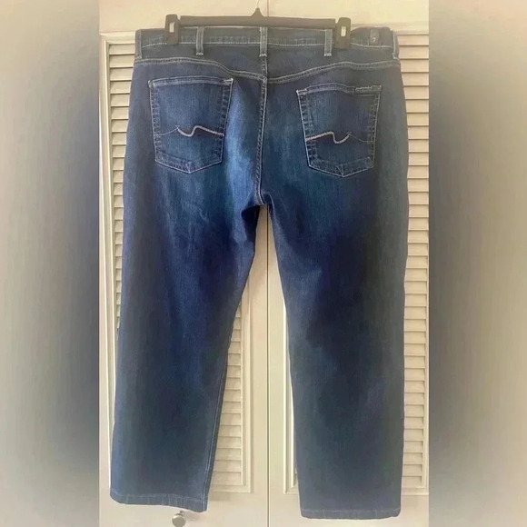 7 For All Man Kind Men’s Standard For Straight Leg Jeans SZ 40 - Picture 3 of 9